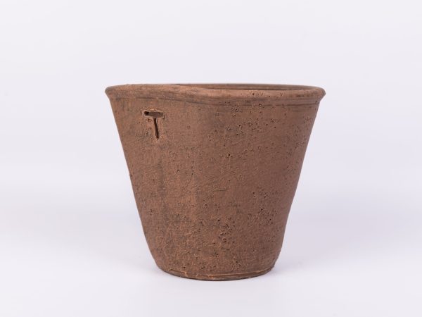 maceta de barro de pared sin asas